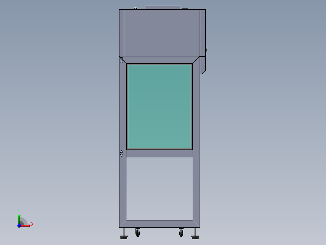 洁净工作台左视图