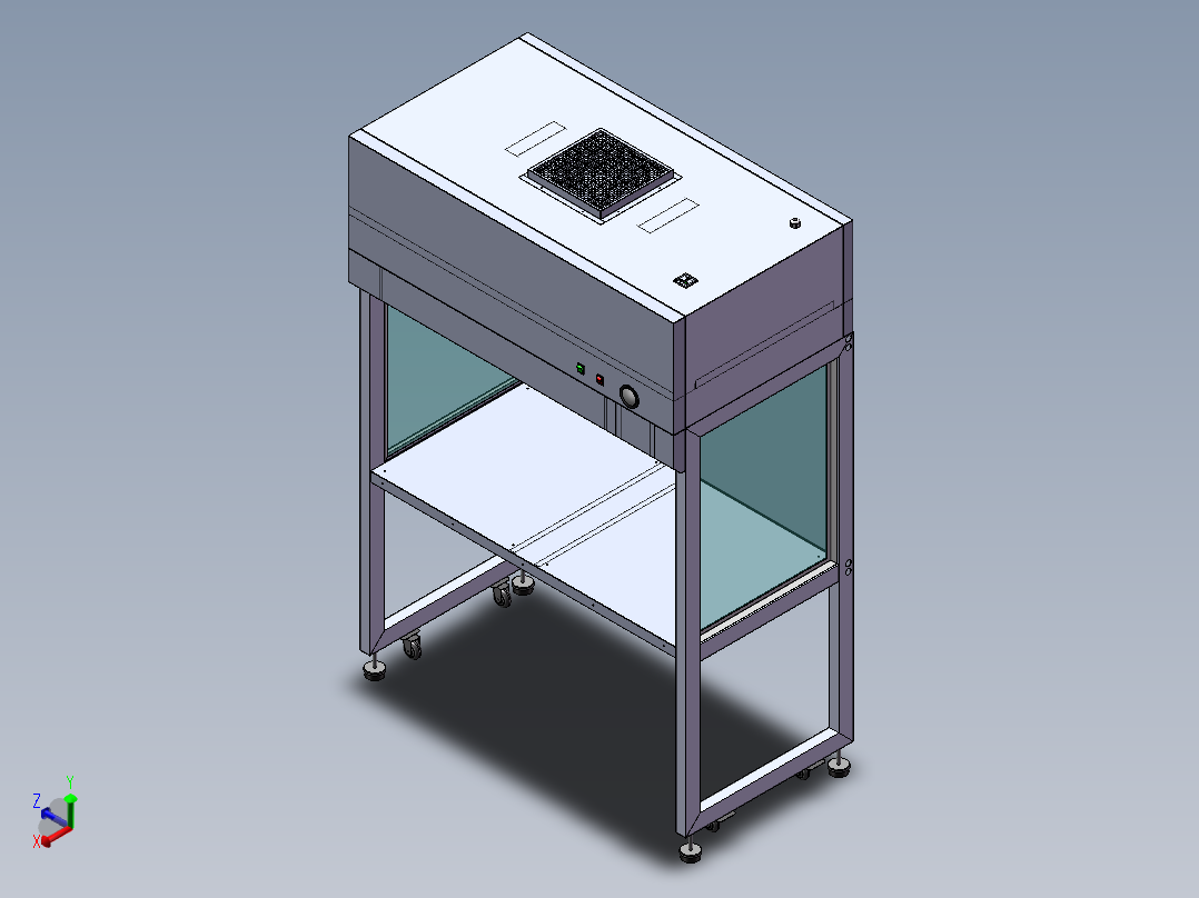 洁净工作台正等轴测图