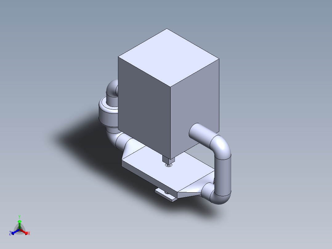 混匀均质机正等轴测图