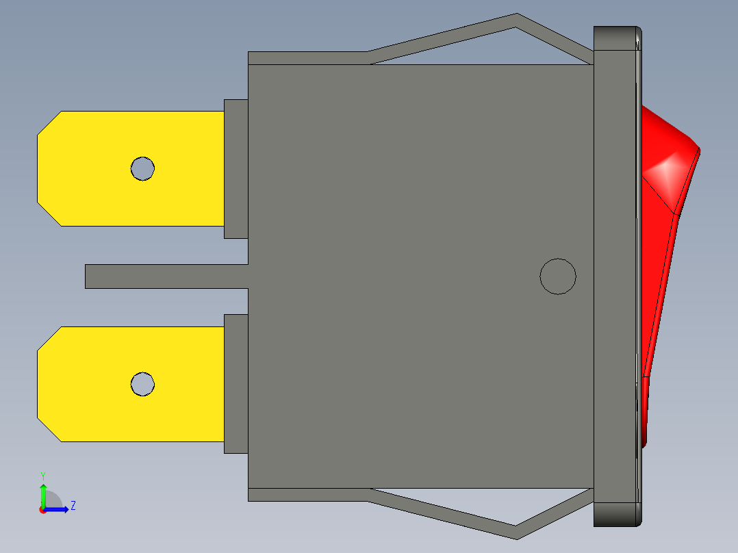 kcd1-110 9,5x2mm 开关左视图