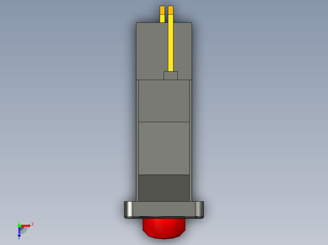 kcd1-110 9,5x2mm 开关俯视图