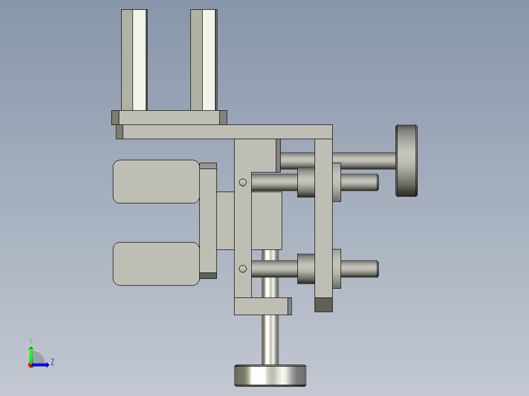 P127-SHY-加热段吹风部分左视图
