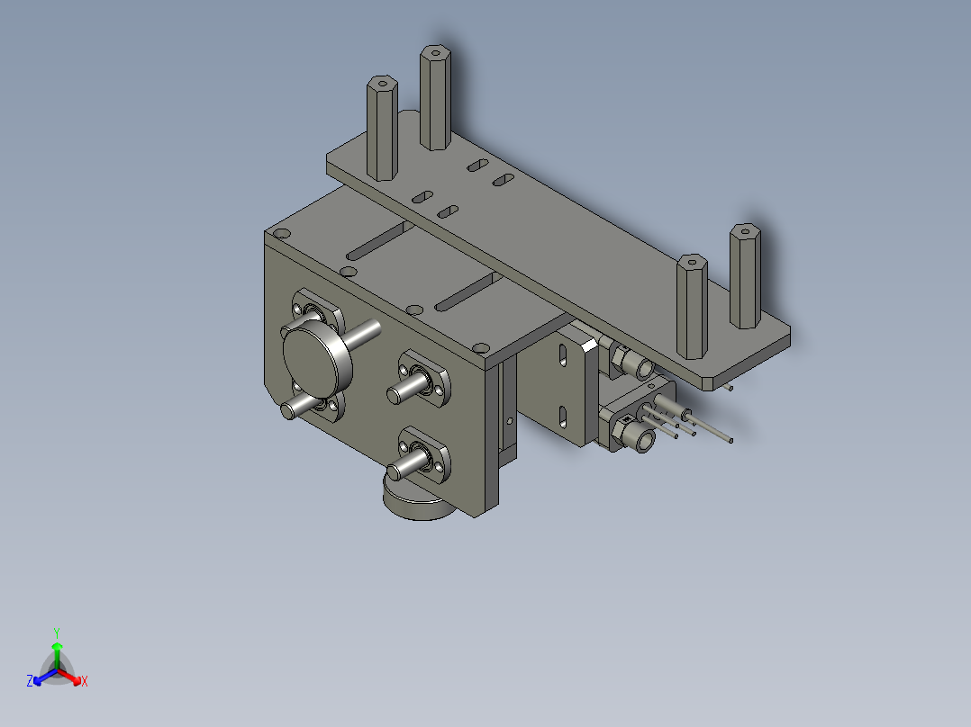 P127-SHY-加热段吹风部分正等轴测图