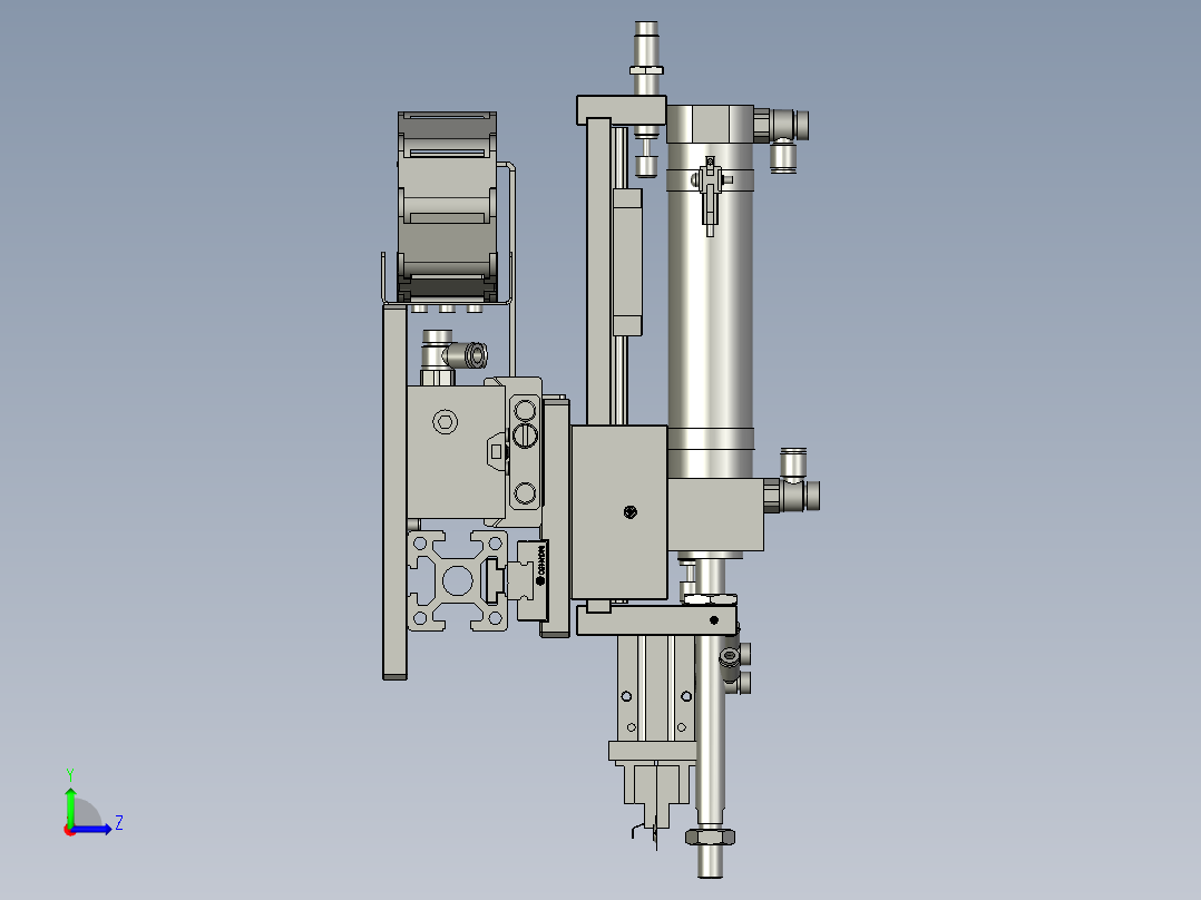 BBBB-正负极片装配机械手左视图