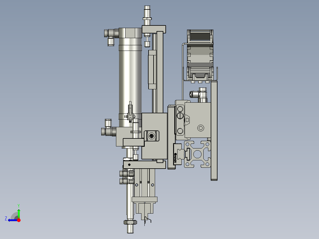 BBBB-正负极片装配机械手右视图
