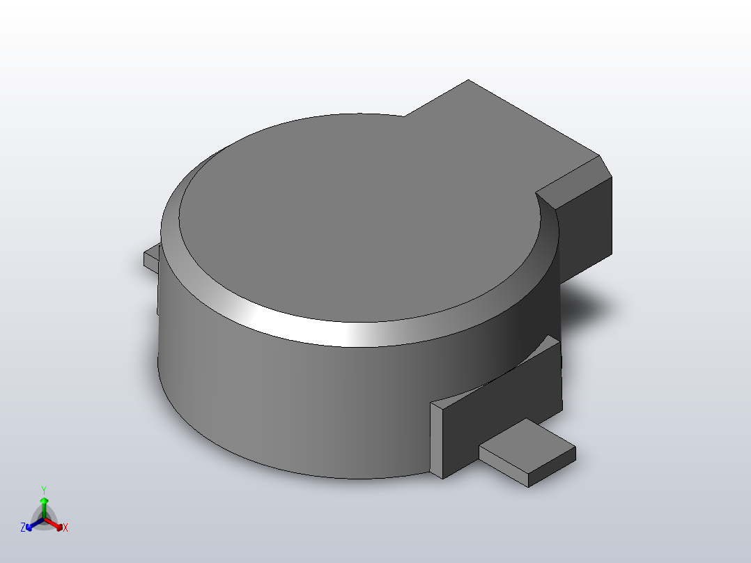 电子器件Buzzer (Speaker) SMD主视图