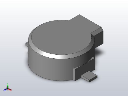 电子器件Buzzer (Speaker) SMD正等轴测缩略图