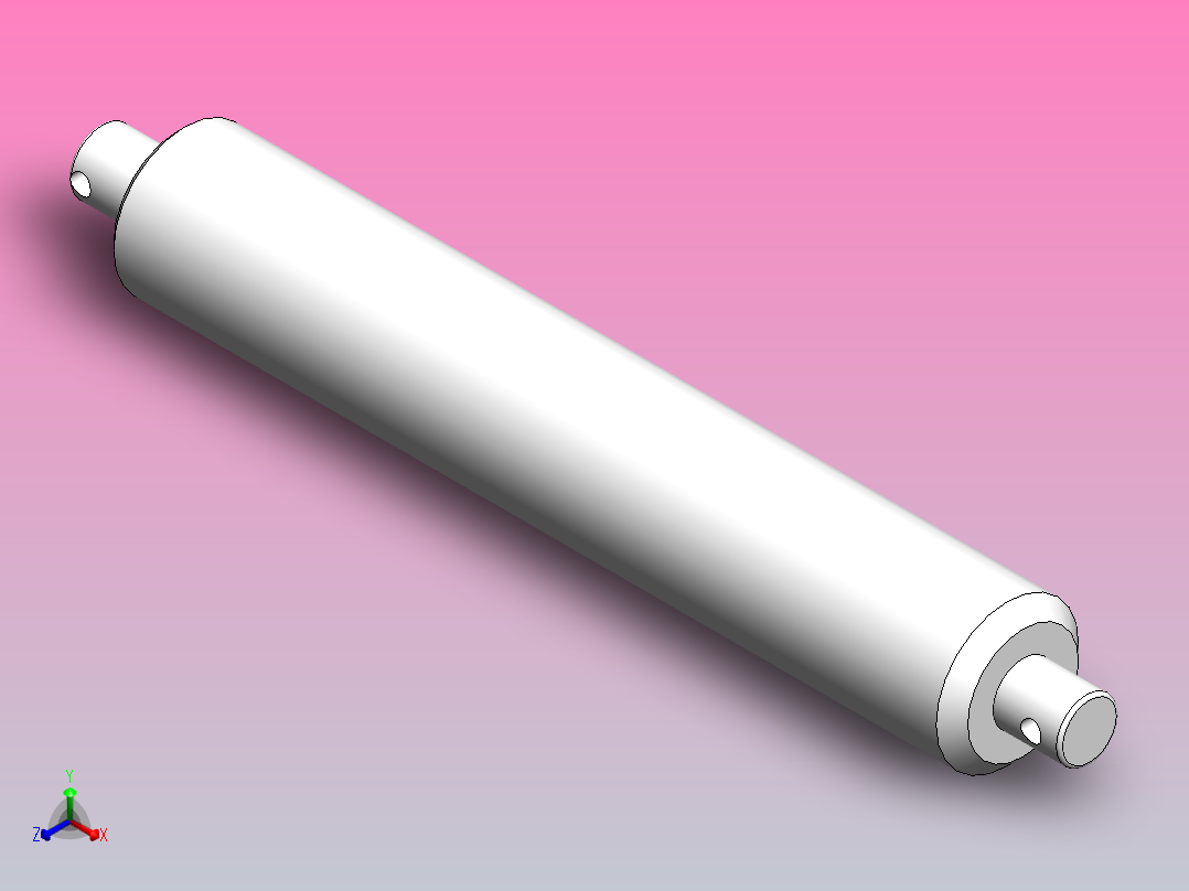 2000N笔式电动推杆(ZJWSN-BS)[ZJWSN-BS-S50]正等轴测图