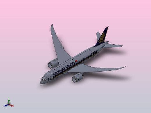 波音787客机正等轴测缩略图
