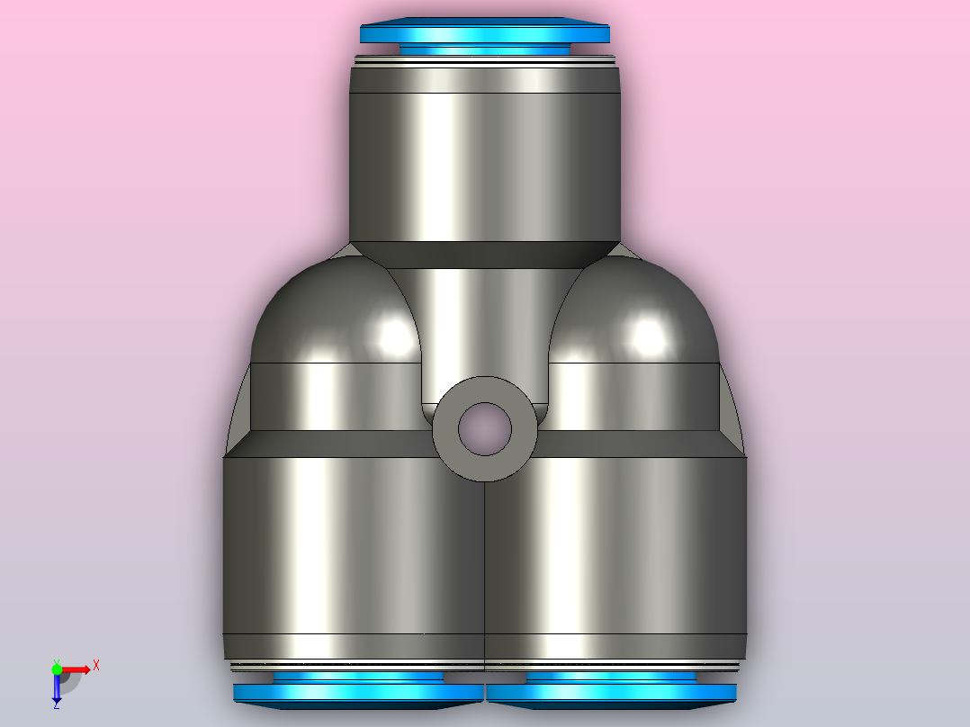 快插接头QSY-12-20俯视图