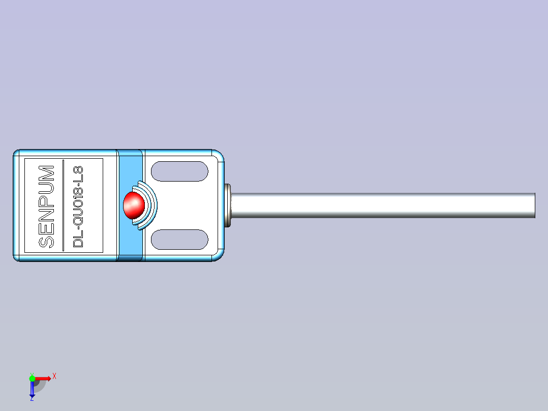 深浦接近传感器 DL-QM018俯视图