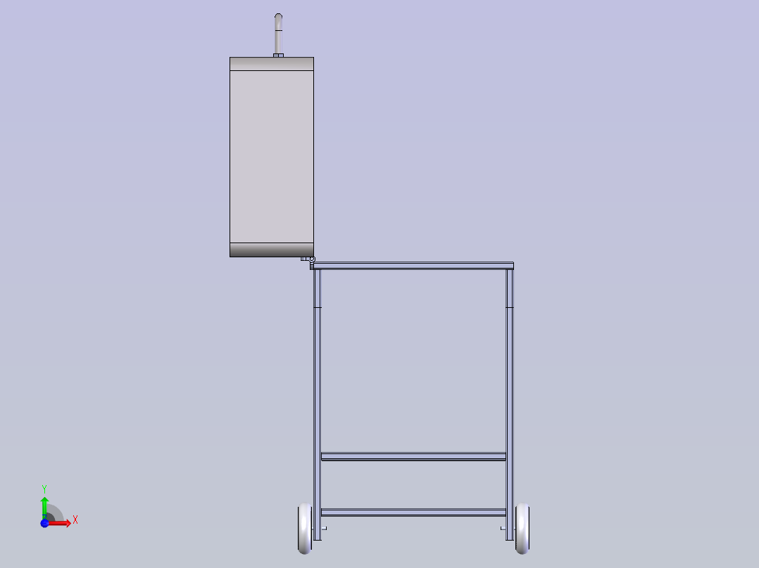 便携式户外烤箱前视图