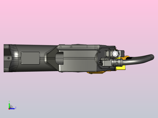 STAUBLI TS60-FL-200三维模型图纸左视缩略图
