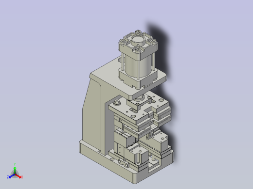 7合一SD卡端插针3D模型