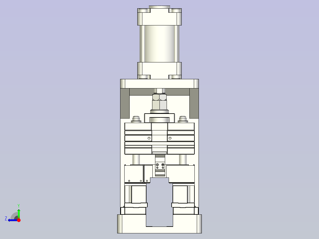 7合一SD卡端插针3D模型右视图