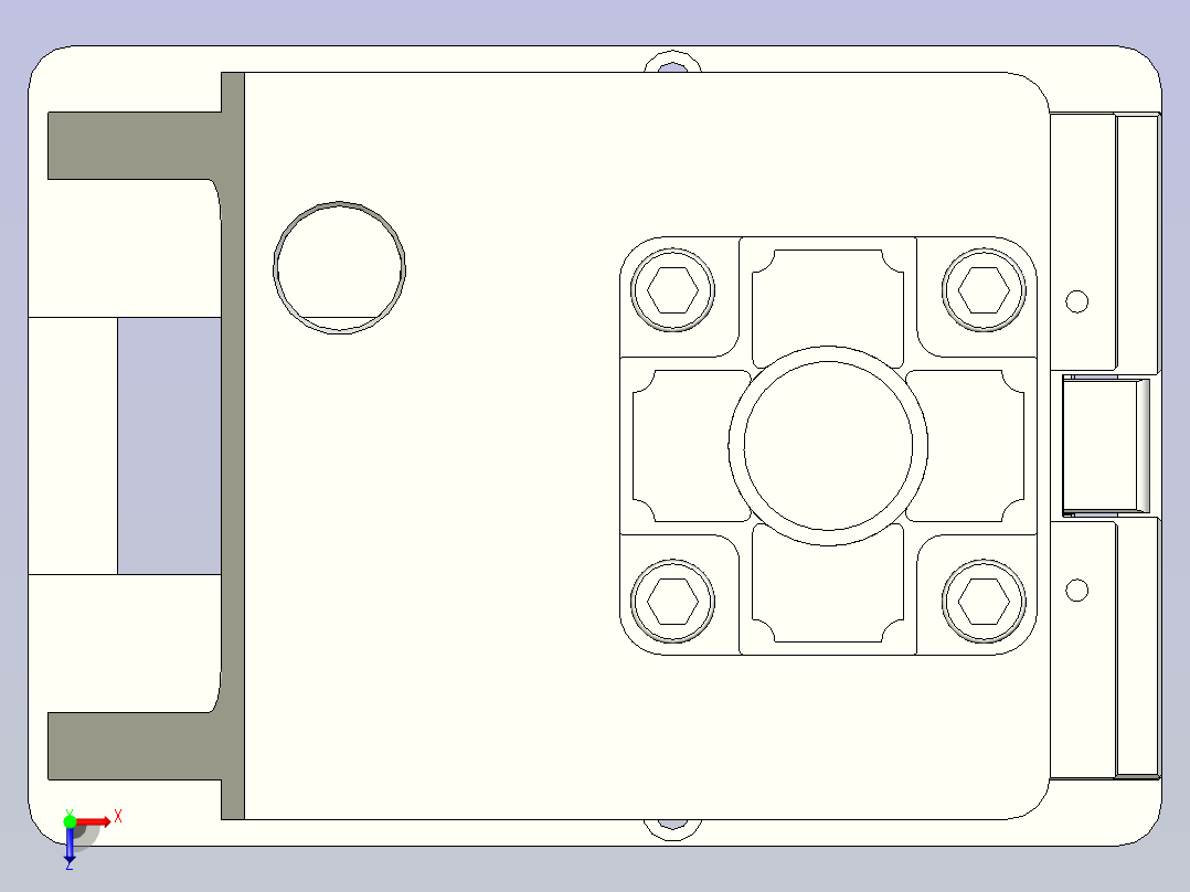 7合一SD卡端插针3D模型俯视图
