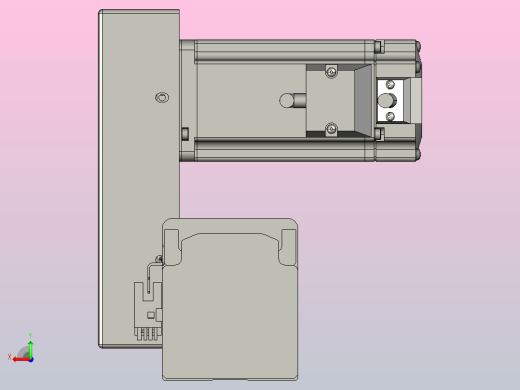 皮带直线轴半封闭可选导轨TPA-HNB-65S-90-L1150-RU-C-P10-N3后视缩略图
