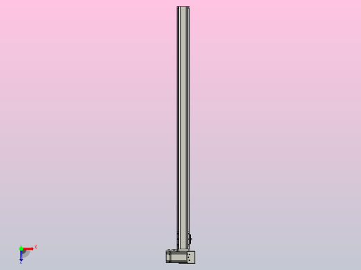 皮带直线轴半封闭可选导轨TPA-HNB-65S-90-L1150-RU-C-P10-N3俯视缩略图