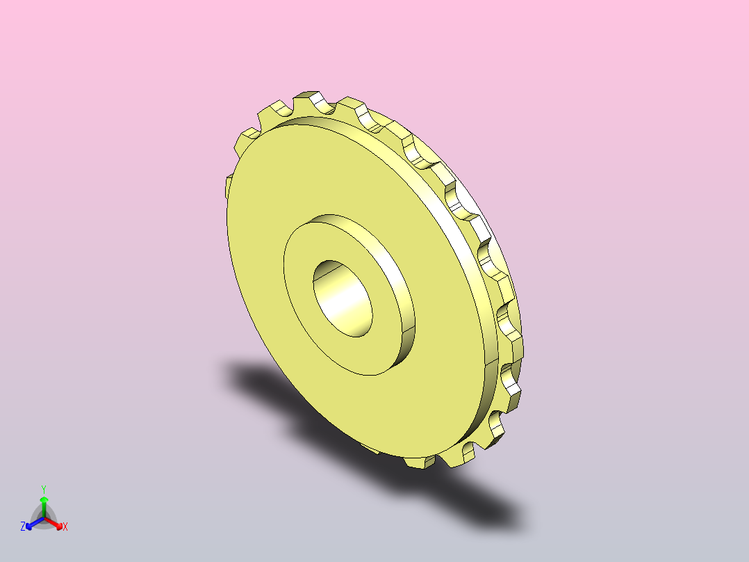 JI 82.6-19T-R40-C1机加工被动轮主视图