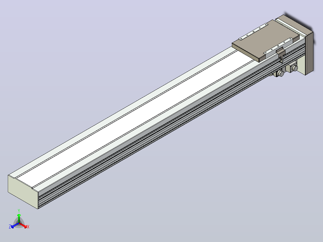 滚珠丝杠直线轴带导轨全封闭TPA-HCR-220D-3210C-L1600-MP-C-P1K-N3主视图