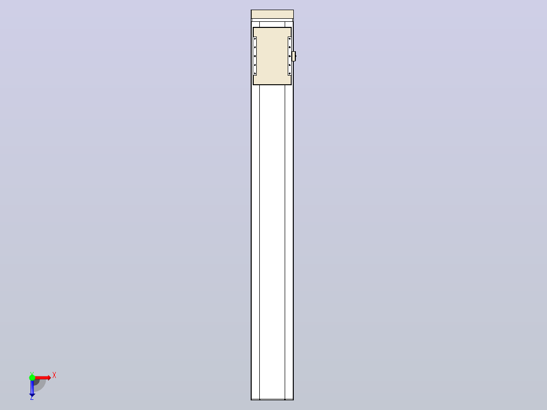 滚珠丝杠直线轴带导轨全封闭TPA-HCR-220D-3210C-L1600-MP-C-P1K-N3俯视图