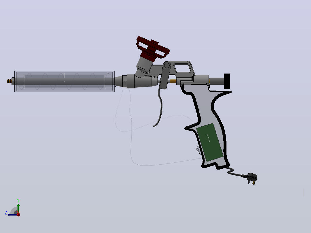 solidworks发泡剂右视图