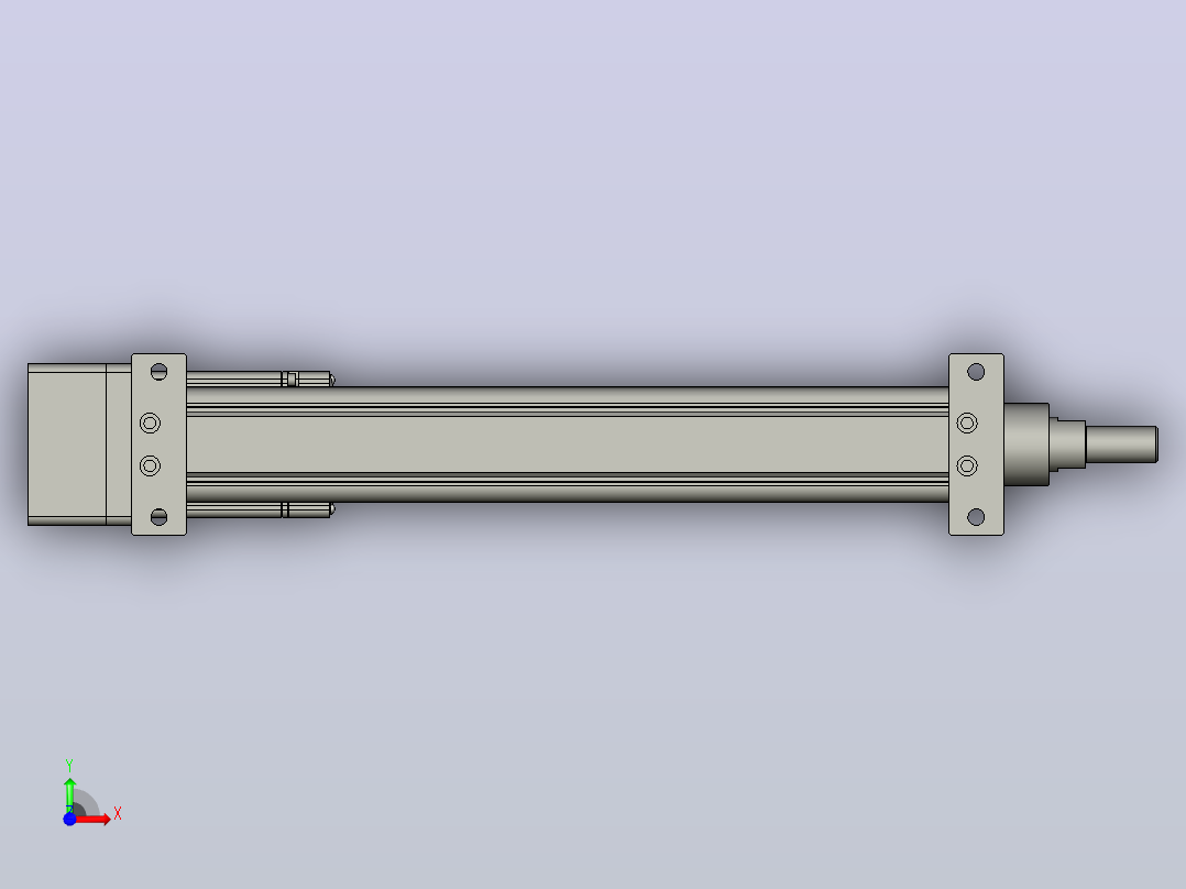 RKD50-300-P-LB-75-B3折返电动缸前视图