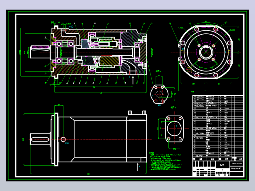 XB01FO-500轴向柱塞定量马达（CAD+说明书）