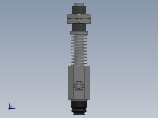 PJYS(φ6~φ8)双层横向真空吸盘[PJYS-8-10-N]左视缩略图