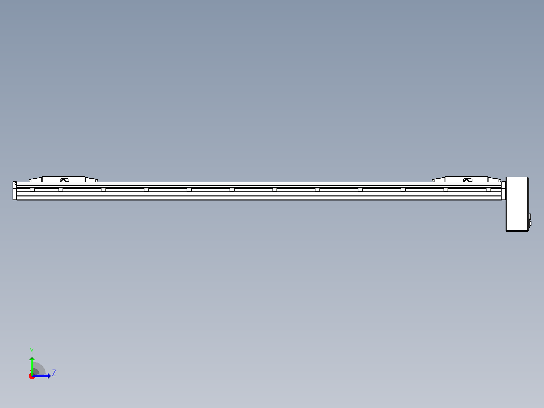 皮带直线轴双滑块型TPA-GCBS-150-P80-L575-LP-M75-N3左视图