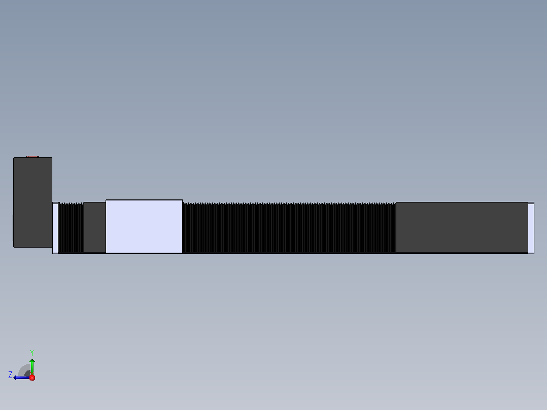 直线模组DMBF135-LUCR（电机左上折）[DMBF135-L45S500-DT400-A2U-LUCR]右视图