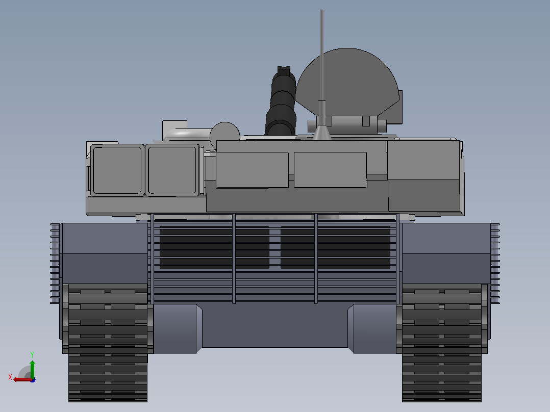 T-92 佩雷斯佩克蒂夫坦克后视图