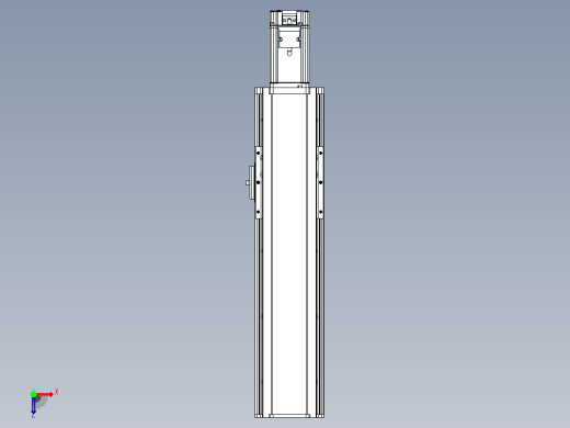日规模组半封闭丝杆TPA-HNR-105D-1610C-L250-M-Y-P40-N3俯视缩略图