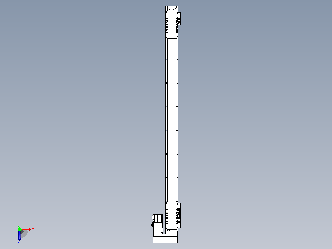 滚珠丝杠线性轴TPA-GCRS-50-1205C-L325-MR-M10-N3俯视图