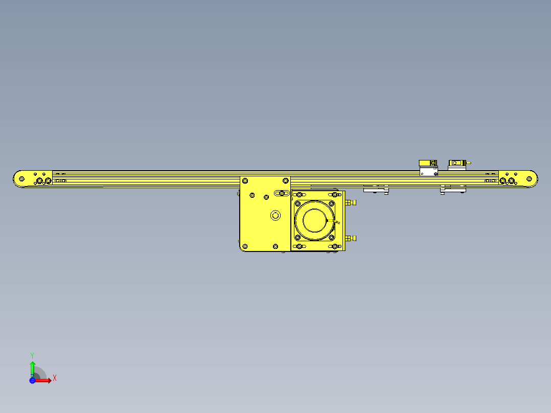 门连动升降机前视图