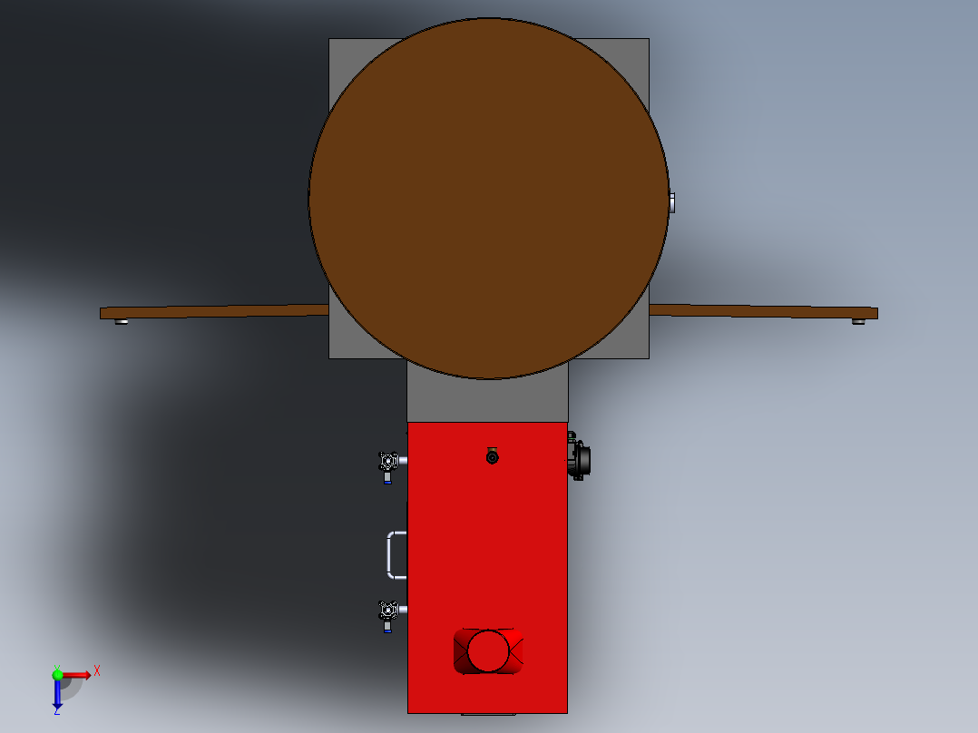 颗粒锅炉sw18可编辑俯视图