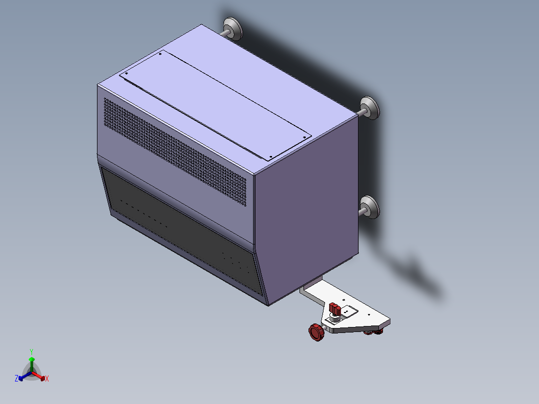 数控同轴剥线机3D图纸带CAD图 E280正等轴测图
