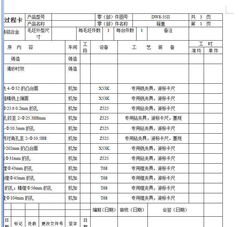 DW8-35Ⅱ“箱盖”零件【优秀含CAD图纸】
