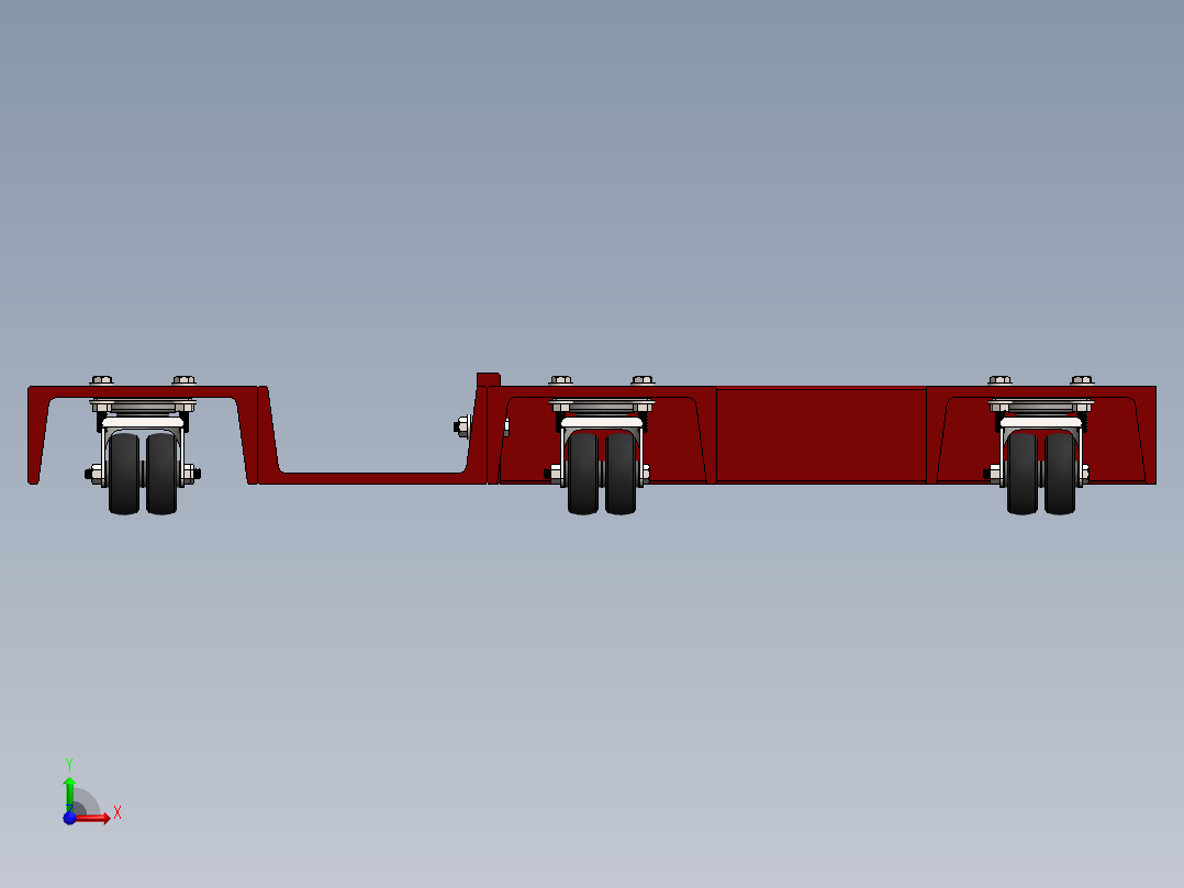 自动台车前视图