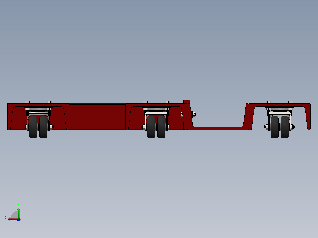 自动台车后视图