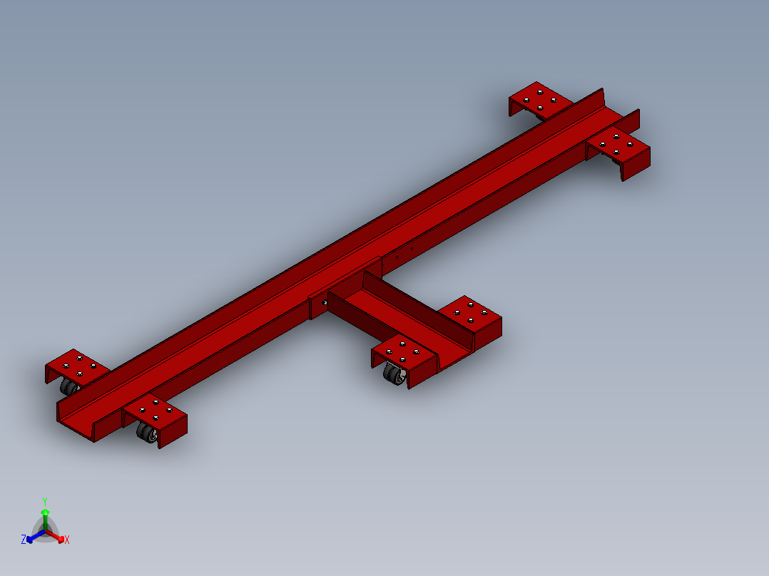 自动台车正等轴测图