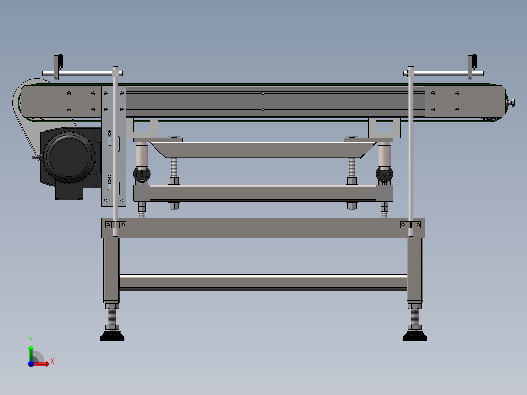 自动检重秤、重量分选机前视图