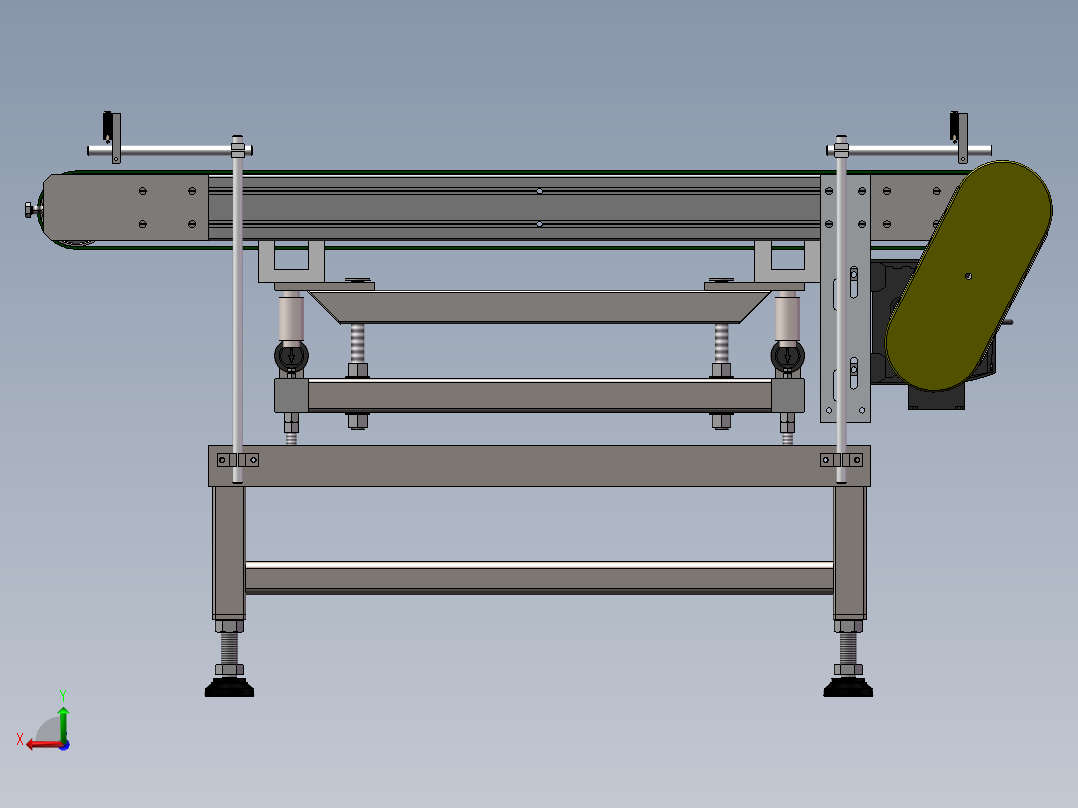 自动检重秤、重量分选机后视图
