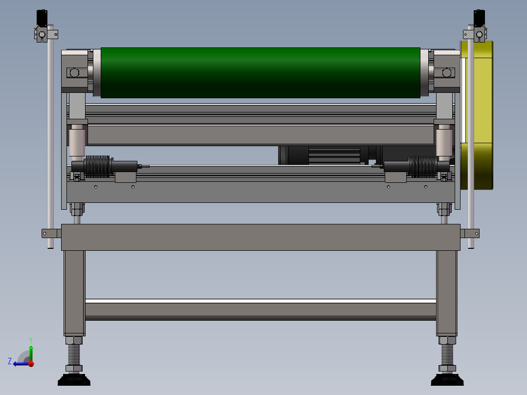 自动检重秤、重量分选机右视图