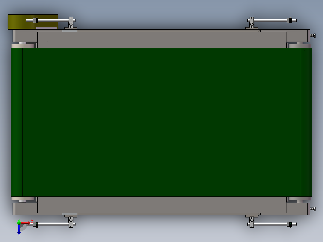 自动检重秤、重量分选机俯视图