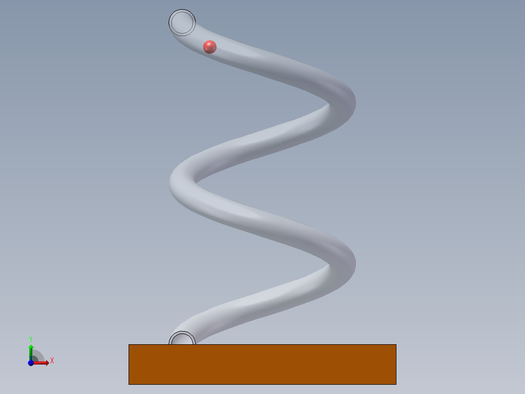 珠子落地前视图