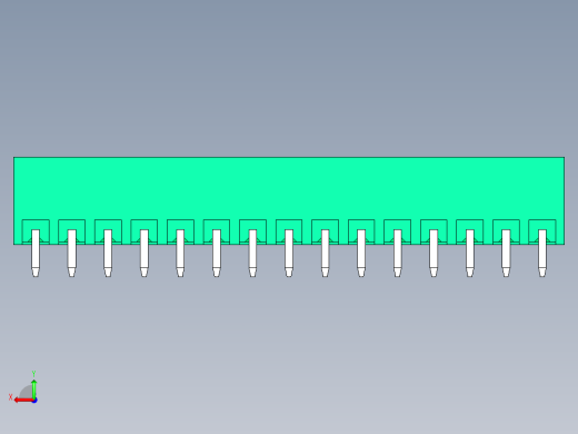 DEGSON 15EDG 系列 3.81mm 插拔式接线端子-15EDGVC-3.81-15P-14-00AH后视缩略图