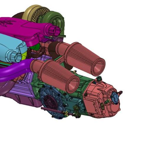 高性能跑车双顶置12缸引擎缩略图