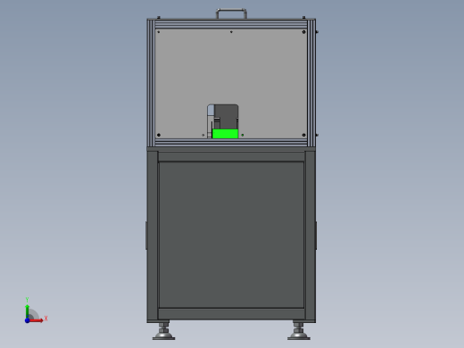 产品自动装袋设备三维SW模型前视缩略图