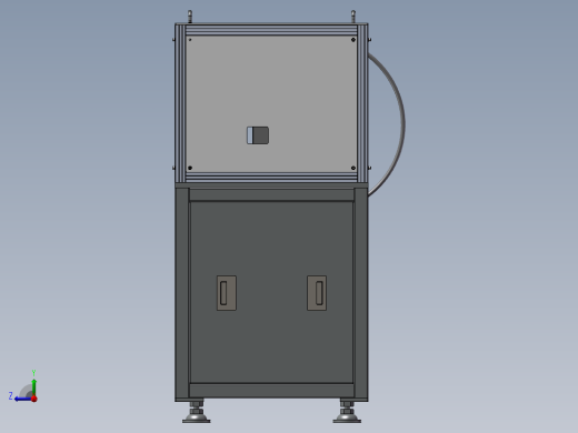 产品自动装袋设备三维SW模型右视缩略图